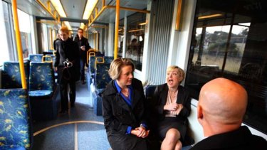 Uneasy travelling companions ... Kristina Keneally has criticised Verity Firth for announcing a replacement of unflued heaters in schools without cabinet agreement.