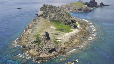The disputed islands known as Senkaku in Japan and Diaoyu in China in the East China Sea.