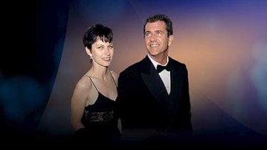 Before the split ... Robyn and Mel Gibson.