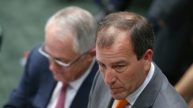 Crucial test of judgment: Prime Minister Malcolm Turnbull and Mal Brough.