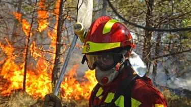 Rebelling ... Spanish firefighters will not assist baliffs when evicting homeowners.