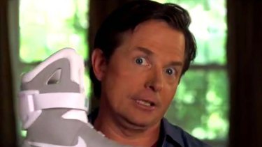 michael j fox sneakers back to the future