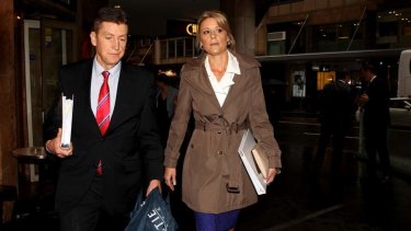 Witness Kristina Keneally, the former Premier of NSW, arrives at ICAC on Thursday.
