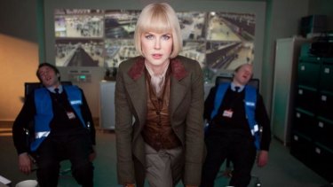 Glamorously evil:  Nicole Kidman as museum taxidermist Millicent in <i>Paddington</i>, after knocking out two security guards in the control room.