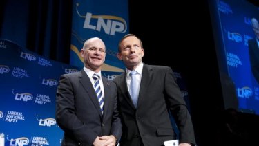 Prime Minister Tony Abbott and Queensland Premier Campbell Newman were among party leaders past and present at a fundraising dinner on Thursday night.