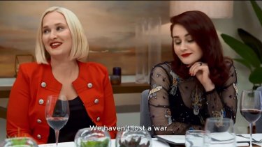 Valeria (right) claims Russia has never lost a war.