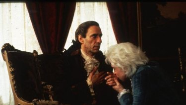 Murder mystery: F. Murray Abraham, left,  and Tom Hulce compare notes  in Amadeus.