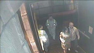 Police are looking for this man and woman, pictured here right.