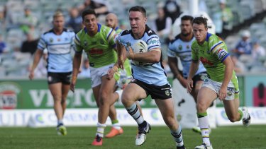 Running into contention: the Sharks have rapidly moved into the NRL's elite.