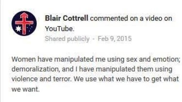 Blair Cottrell YouTube post