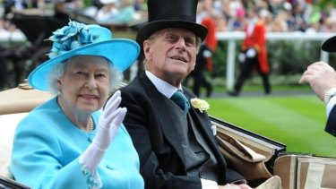 Queen Elizabeth II and Prince Philip at the Royal Ascot.