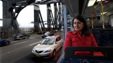 Tap off or it'll cost you: Transport Minister Gladys Berejiklian.