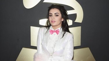 On the red carpet at the Grammys in February.