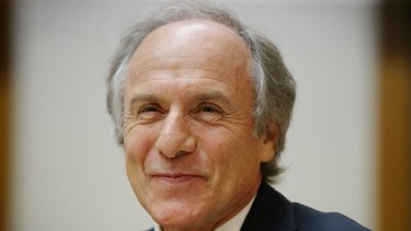 Chief Scientist Dr Alan Finkel during a Senate Estimates hearing at Parliament House in Canberra last week.