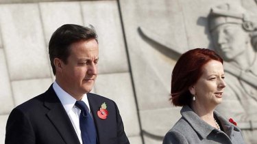 Distraction for Coalition ... David Cameron and Julia Gillard are in agreement.