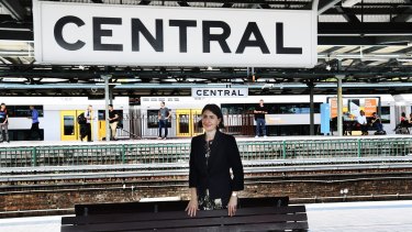NSW Premier Gladys Berejiklian; after she made an announcement about the Central Station upgrade. 