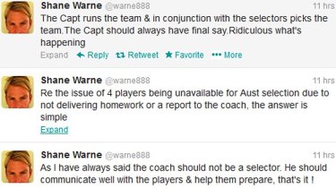 Ridiculous ... Shane Warne had his say on Twitter.