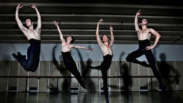 Quantum leap: The number of men taking up ballet dancing has soared in recent years, although they say they still have to put up with stereotyping.
