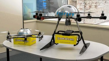 The Flirtey drones will come in two sizes.