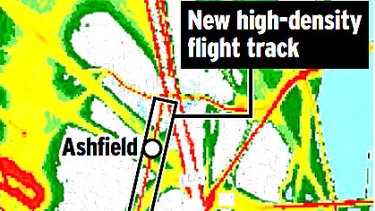 New flight path running across Sydney ... residents from Five Dock to Miranda have copped the brunt.