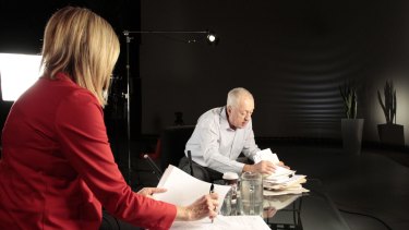 Channel Seven's Kay McGrath interviews Terry Lewis.