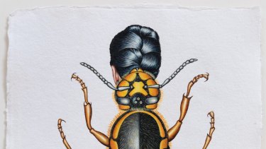 Deborah Klein's  <i>European Wasp Woman</i>, 2015.