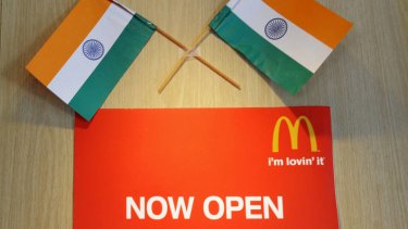 Vegetarian option ... McDonald's has 271 stores in India.