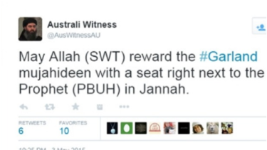A tweet from Australi Witness.