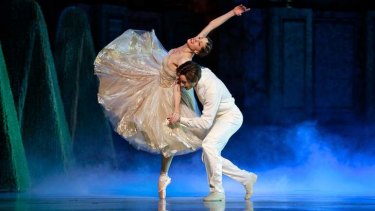 Magical: Leanne Stojmenov as Cinderella with Daniel Gaudiello as the prince.