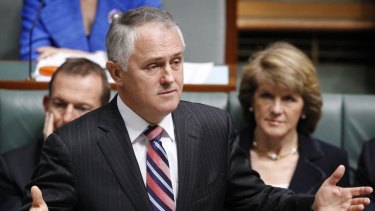 Opposition Leader Malcolm Turnbull in the House in 2009.