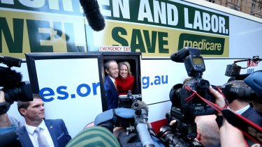Risky gamble: Labor spent the last fortnight of the campaign almost entirely on Medicare.