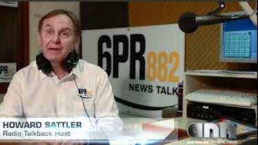 Former radio talkback host Howard Sattler, who was fired from 6PR following his inappropriate interview with former Prime Minister Julia Gillard, now stars in an online commercial for the upcoming election.