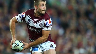 Refreshed ... Manly five-eighth Kieran Foran.