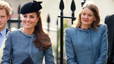 The Duchess of Cambridge and a guest believed to be Sarah Baillie.
