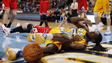 Flat out: Kenneth Faried needs to get back on his feet this season.