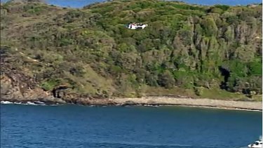 A large search is under way for person feared missing in the ocean at Noosa.