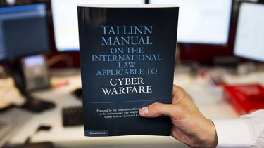 Handbook: <em>The Tallinn Manual on the International Law Applicable to Cyber Warfare</em>.
