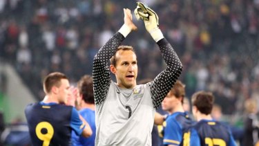 Old guard ... Australia's Mark Schwarzer likes what he sees in the next breed of goalkeepers vying for his spot.
