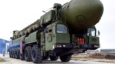 Assured destruction ... a Russian Topol-12M mobile nuclear missile.