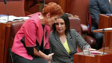 Pauline Hanson and Jacqui Lambie have called for the package to be split.