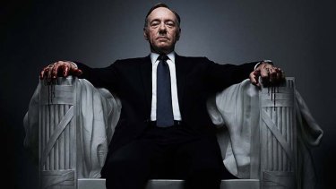 Kevin Spacey as Frank Underwood in the made-for-Netflix 'House of Cards'.