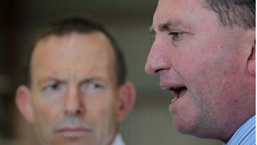 Jesuit influences: Tony Abbott and Barnaby Joyce are both old Ignatians.