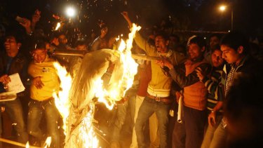 Calls for swift retribution: Demonstrations have been staged throughout India in the wake of the Delhi gang rape and the death of the young victim.