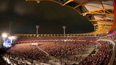 Metricon Stadium Foo Fighters concert in 2011