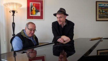 Bob Sedergreen (left) and Adam Rudegeair revel in the spontaneity of jazz.