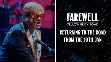 Elton John resumes Farewell Yellow Brick Road tour after nearly two-year hiatus due to COVID-19 and surgery.