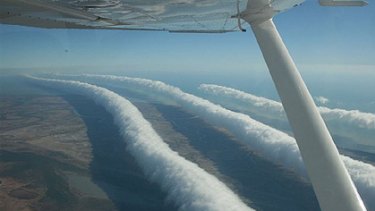 Morning Glory clouds over the Gulf of Carpentaria.