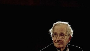 Noam Chomsky ... says peace remains a distant prospect.