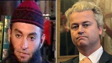 "Equally extreme" ... Feiz Mohammad and Geert Wilders.