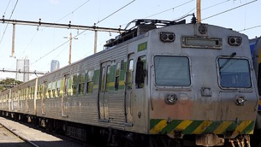 The silver Hitachi trains have been pulled out of service because they are riddled with rust.